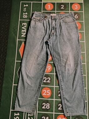 Vintage 90s Camel Jeans Mens 34x30 Baggy Light Wash Denim Y2K